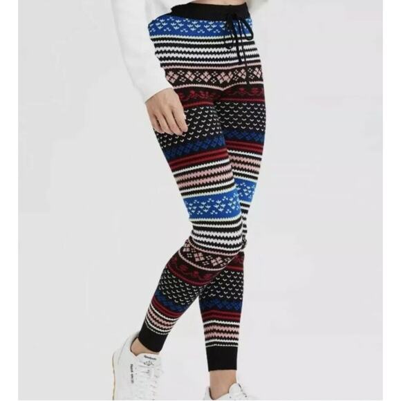 2/$30 American Eagle Super Hi Rise Sweater Leggings M Fair Isle BEEHIVESALE230 - Picture 1 of 7
